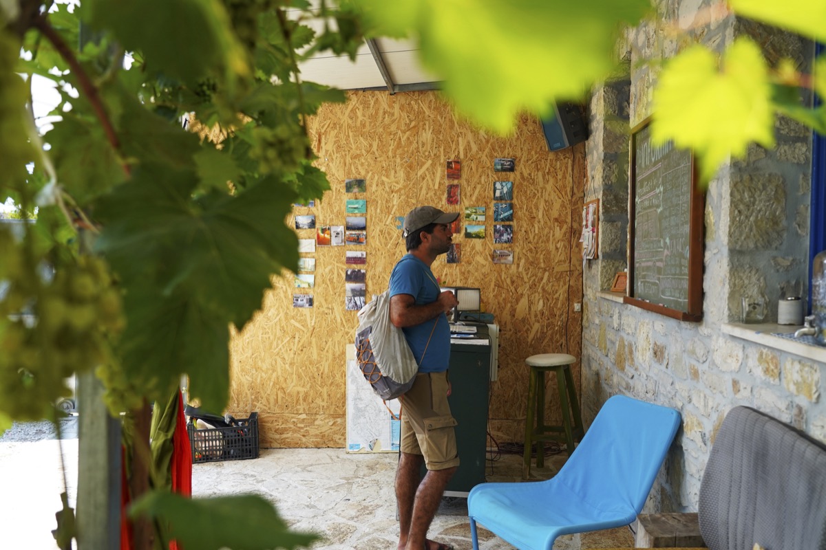 New guest looking at our information board
